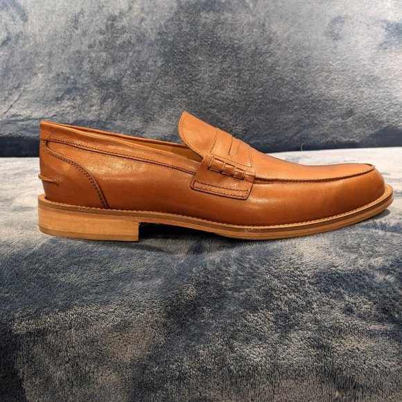 Town Shoes Leather Penny Loafer | Size 45/11 D | New - Picture 1 of 9